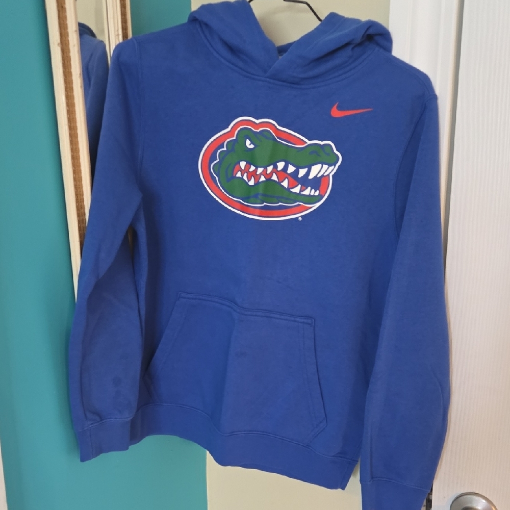 Nike Blue Hoodie with Gator Logo